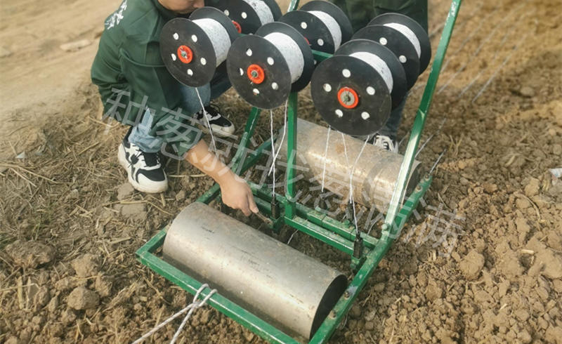 播种机播种实拍